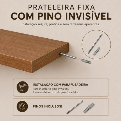 Prateleira Orgânica MDF Flutuante Decorativa Housee