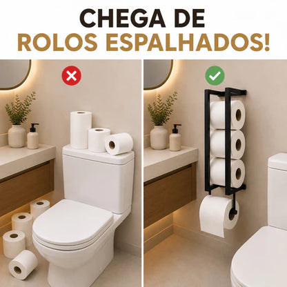 Porta Papel Higiênico De Parede Moderno Housee
