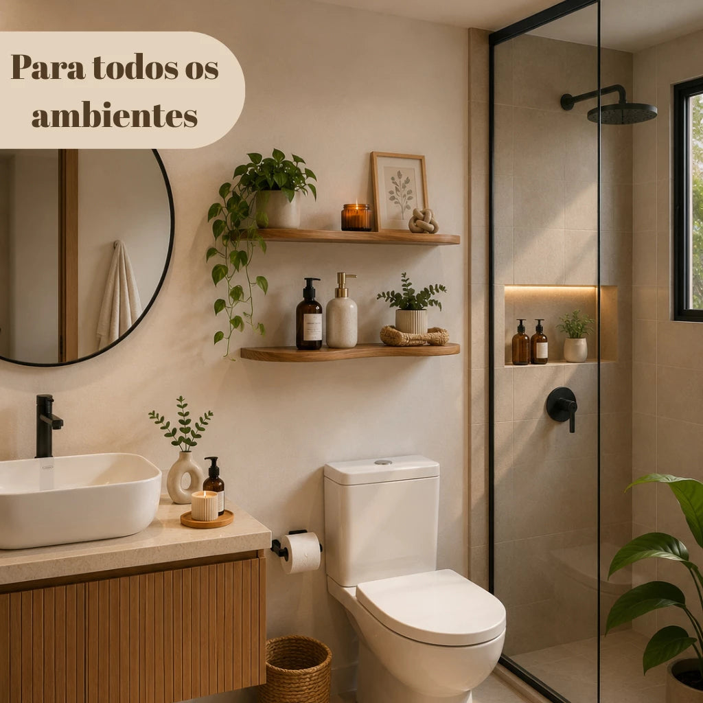 Prateleira Orgânica MDF Flutuante Decorativa Housee