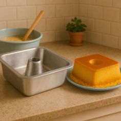 Forma Bolo Pudim Quadrada