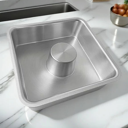 Forma Pudim Quadrada Alumínio Housee