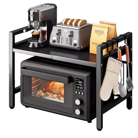 Rack Organizador Multiuso Ajustável para Micro-ondas e Cozinha