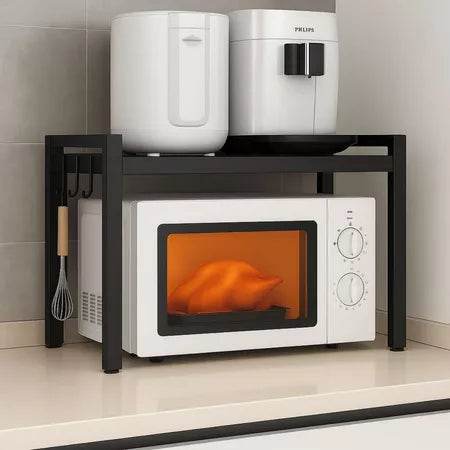 Rack Organizador Multiuso Ajustável para Micro-ondas e Cozinha