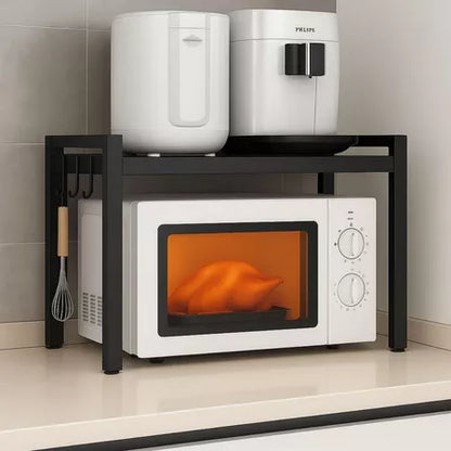 Rack Organizador Multiuso Ajustável para Micro-ondas e Cozinha