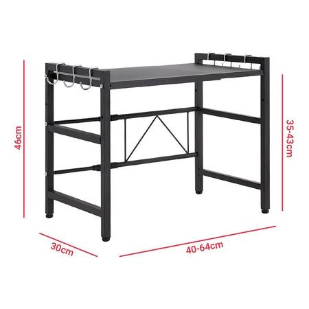 Rack Organizador Multiuso Ajustável para Micro-ondas e Cozinha