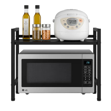 Rack Organizador Multiuso Ajustável para Micro-ondas e Cozinha
