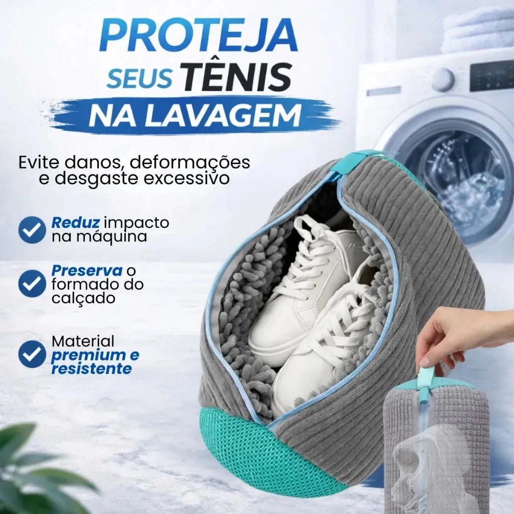 Saco para Lavar Tênis e Calçados na Máquina
