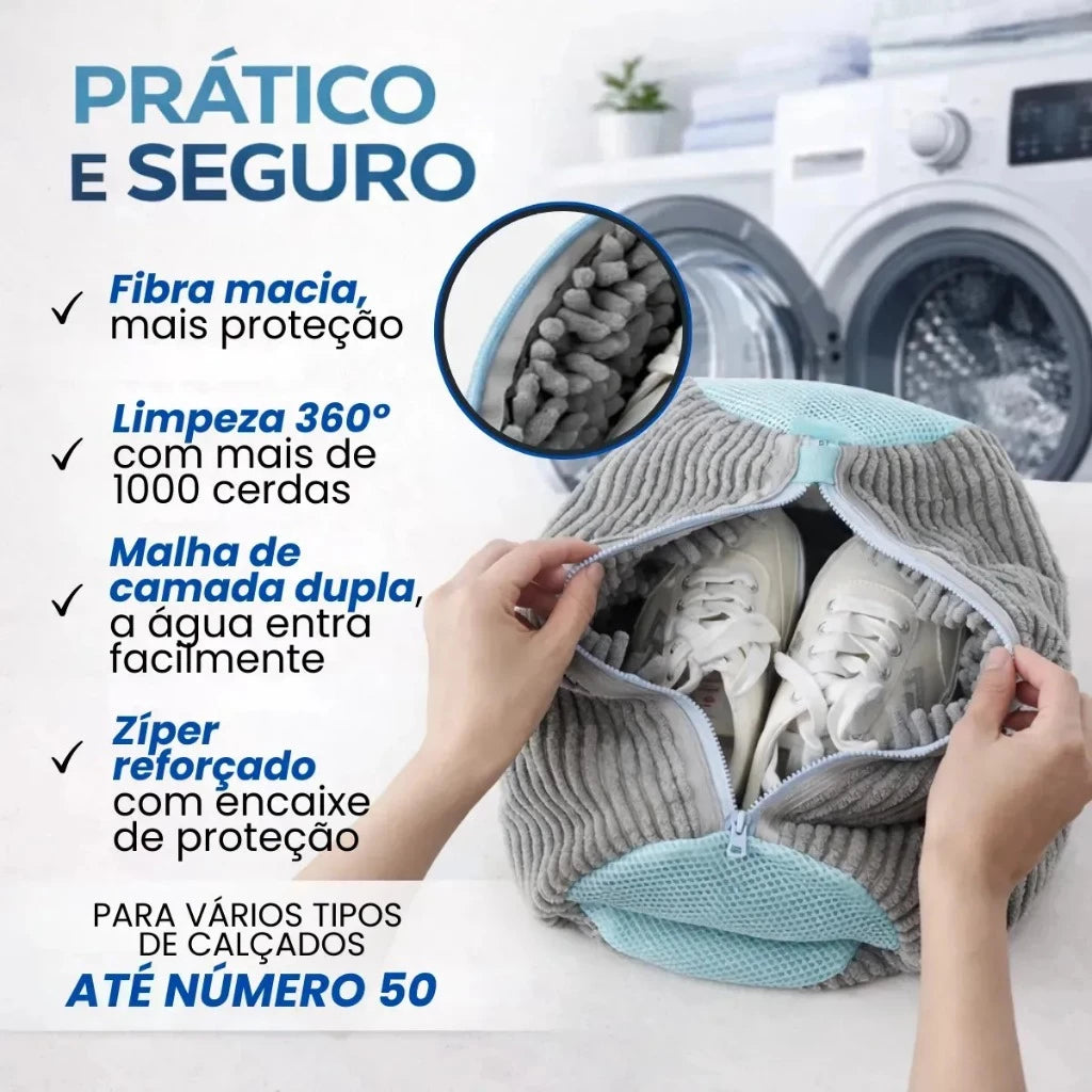 Saco para Lavar Tênis e Calçados na Máquina