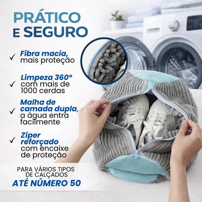 Saco para Lavar Tênis e Calçados na Máquina