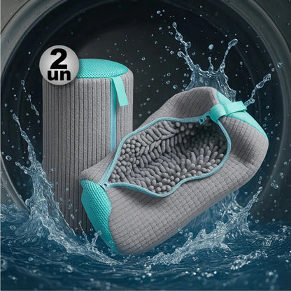 Bolsa de Malha para Lavar Tênis Sapatos