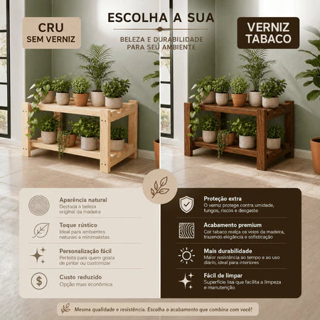 Sapateira De Hall De Entrada Em Madeira Sustentável