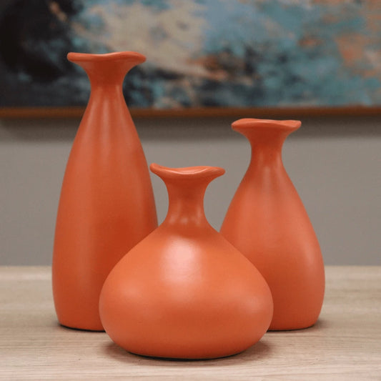 Trio Vaso Cerâmico Decor Housee