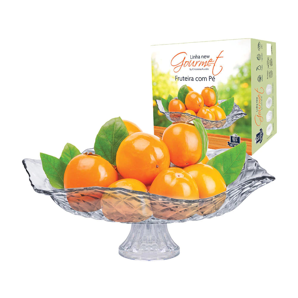 Fruteira Vidro Pedestal Housee