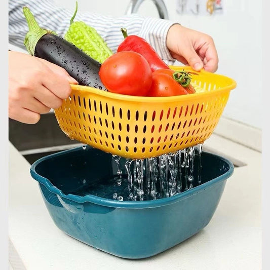 Kit Escorredor Multifuncional  Frutas e Verduras