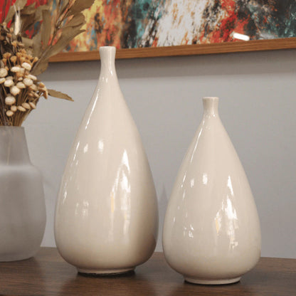 Dupla de Vasos de Cerâmica Oval