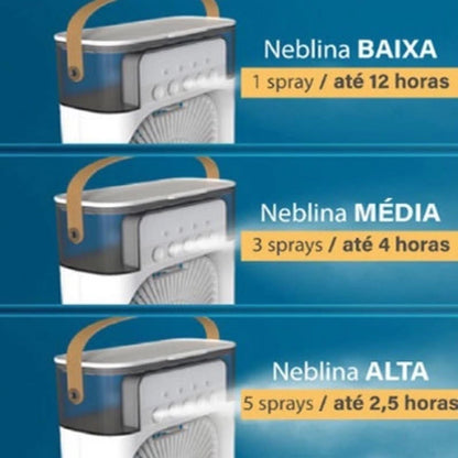 Climatizador de Ar Portátil Água e Gelo