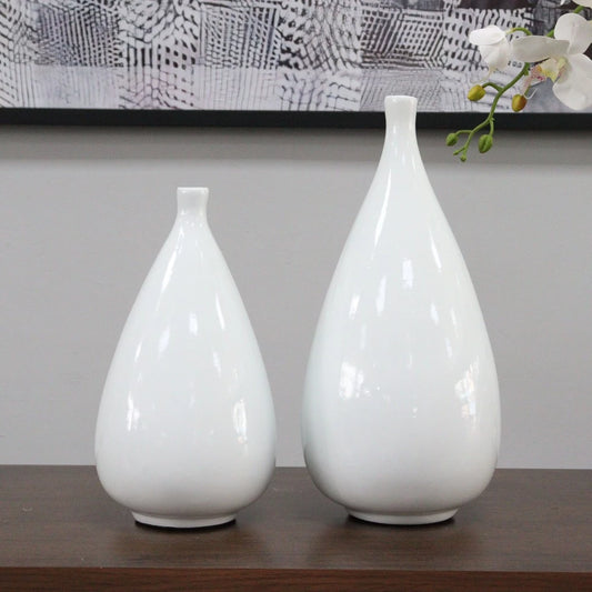 Dupla de Vasos de Cerâmica Oval