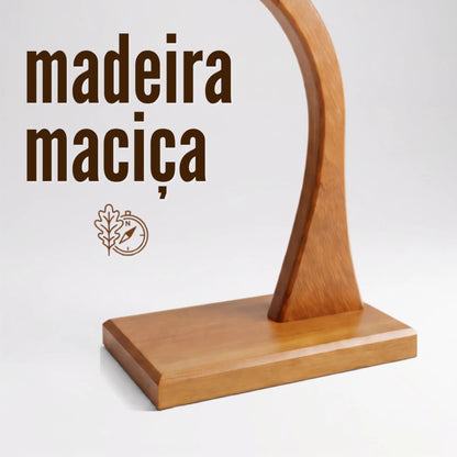 Suporte Para Banana De Madeira Maciça