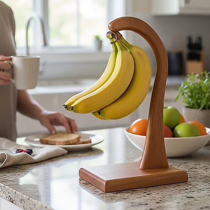 Suporte Para Banana De Madeira Maciça