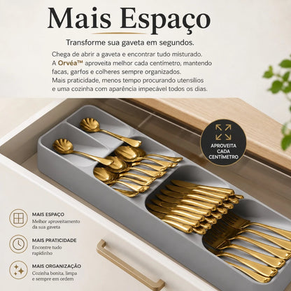 Kit com 2 Organizadores para Talheres e Facas