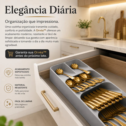 Kit com 2 Organizadores para Talheres e Facas