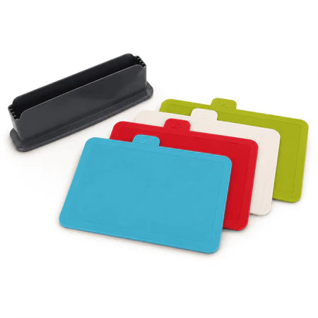 Conjunto 4 Tábuas de Corte com Suporte Arco-íris