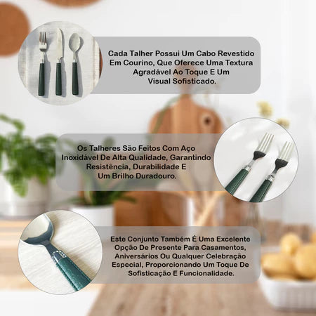 Conjunto de Talheres Courino Housee
