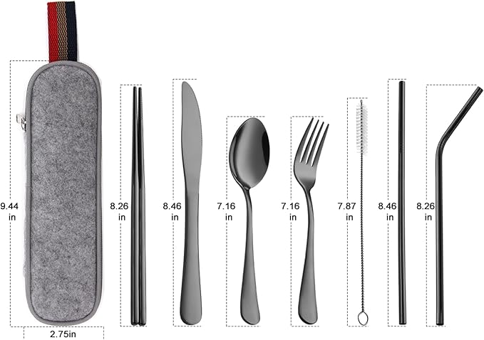 Estojo de Talheres SilverBlack