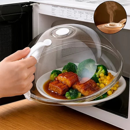 Tampa Protetora para Micro-ondas Livre de BPA – Anti Respingos com Saída de Vapor