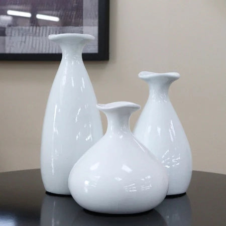 Trio Vaso Cerâmico Decor Housee