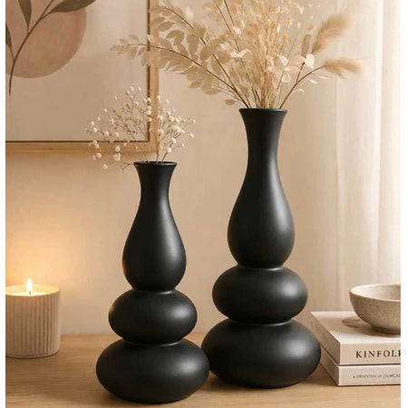 Vaso Decorativo Dupla Housee em Cerâmica