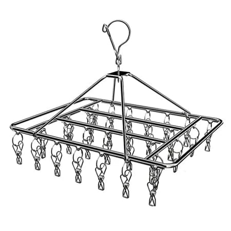 Cabide Varal Portátil em Aço Inox Premium – Organize e Seque Suas Roupas com Muito Mais Praticidade