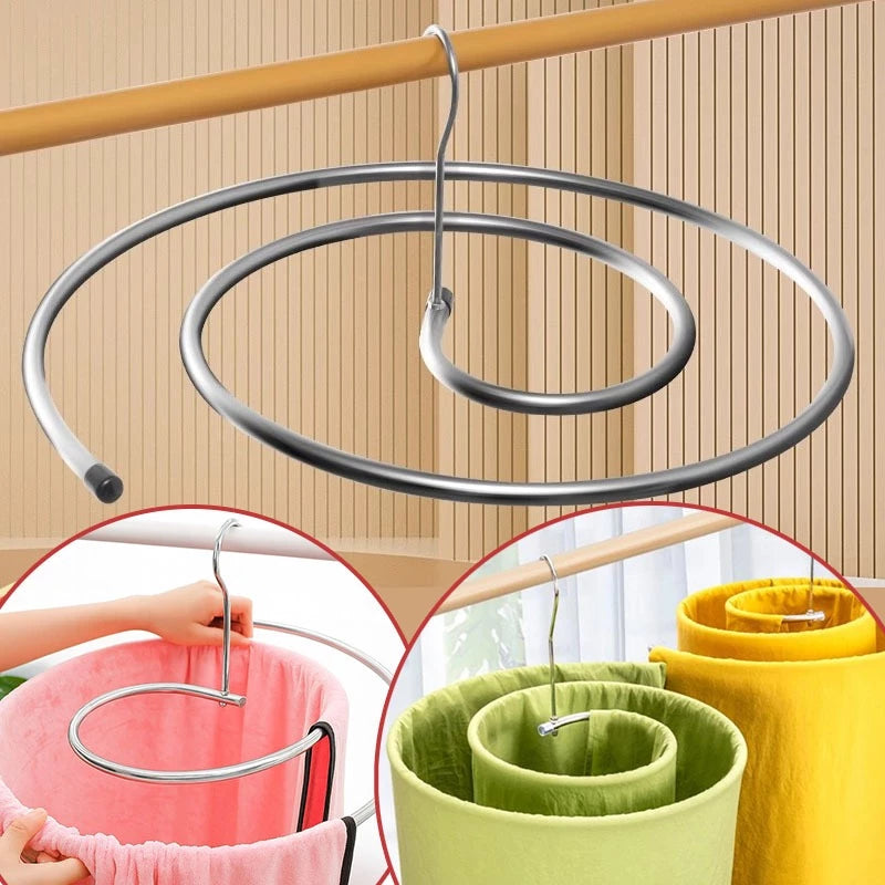 Varal Espiral de Aço Inox – Retrátil para Roupas Volumosas