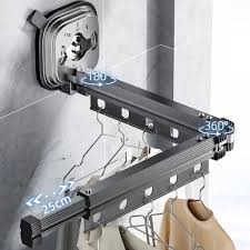 Varal de Parede Extensível Dobrável