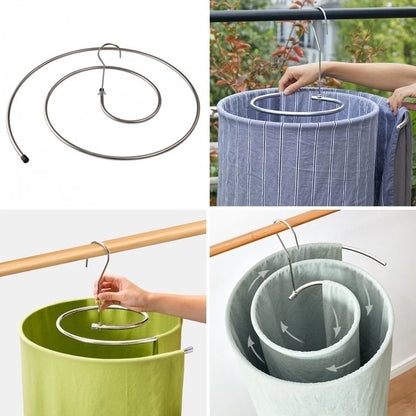 Varal Espiral de Aço Inox – Retrátil para Roupas Volumosas