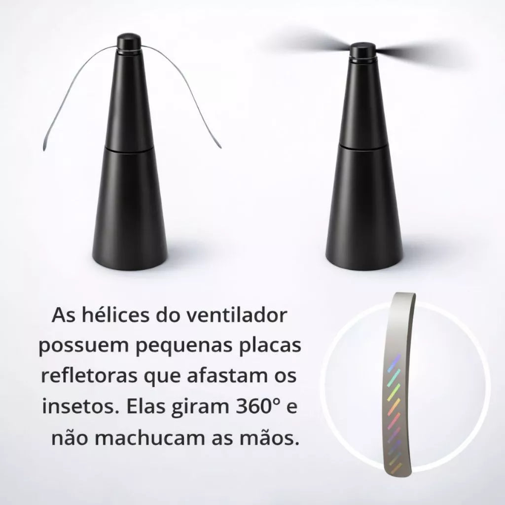 Ventilador de Mesa Repelente de Mosquitos