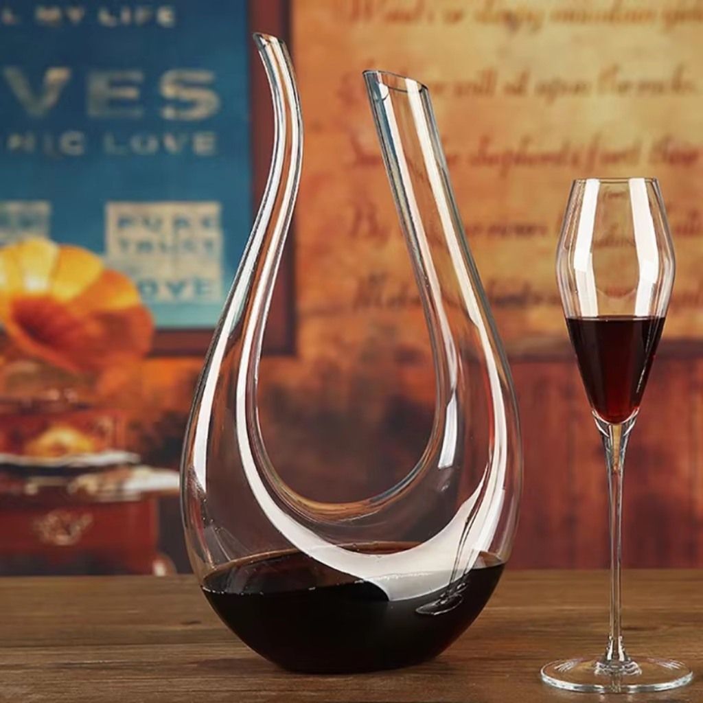 Decanter para Vinho de Vidro Elegante