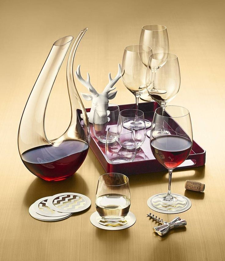 Decanter para Vinho de Vidro Elegante