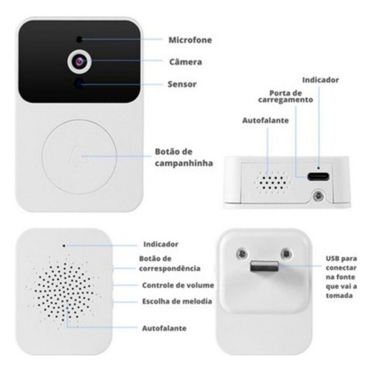 Campainha Wi-fi com Vídeo
